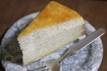 Mille crepe, a Japanese-born cake with crepe dough and cream
