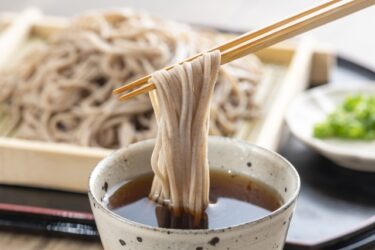 Soba, Japanese traditional noodle made from buckwheat flour