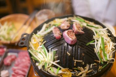 Jingisukan, grilled lamb or mutton that is local dishes in Hokkaido